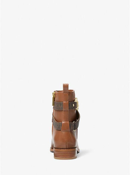 Rory Leather and Logo Ankle Boot