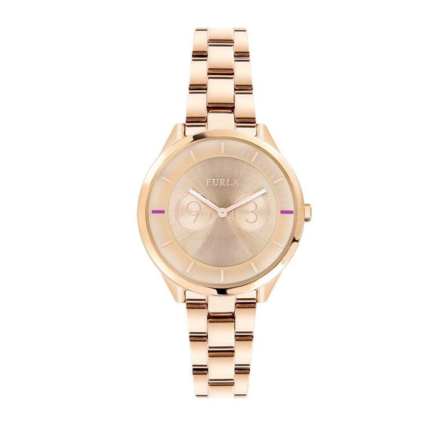 Furla Women's Metropolis Gold Dial Stainless Steel Watch