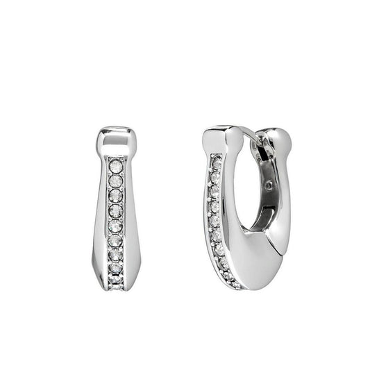 Signature Pave Hoop Earrings