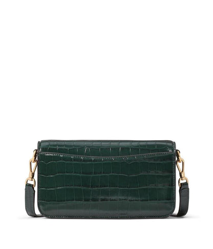 Dakota Croc Embossed Leather Small Crossbody