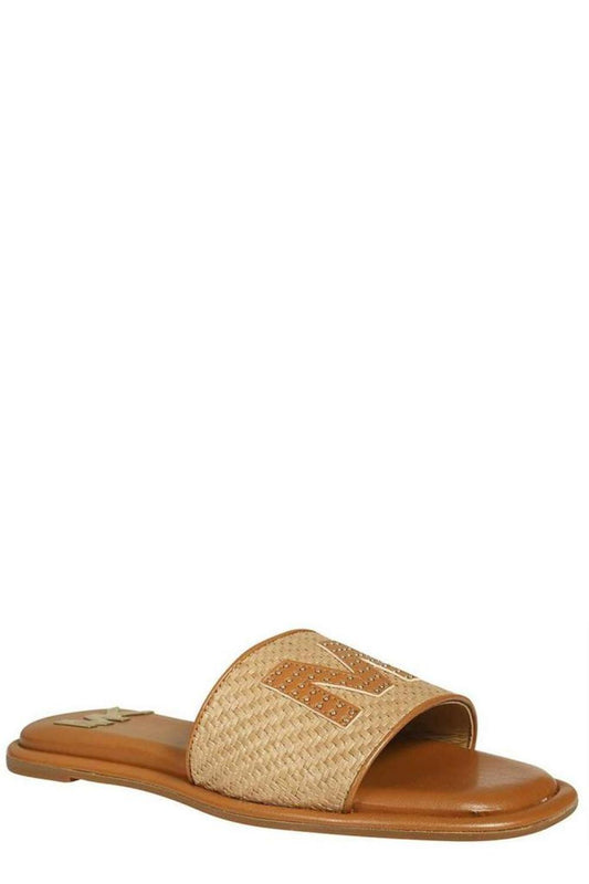 Michael Michael Kors Logo Embellished Slip-On Sandals