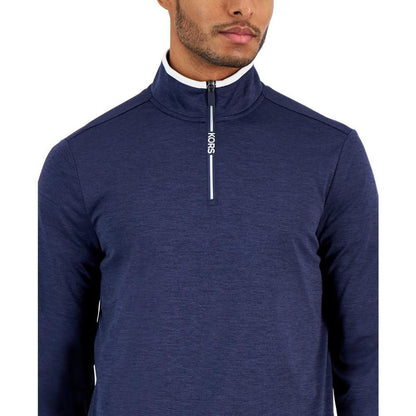 Men's Athletic-Fit Wrinkle-Resistant Performance Stretch 1/4-Zip Mock Neck Sweatshirt