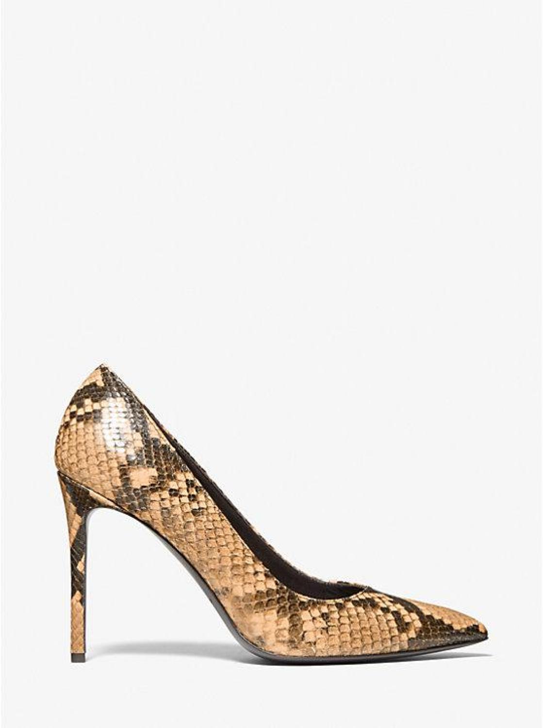 Gretel Python Embossed Leather Pump