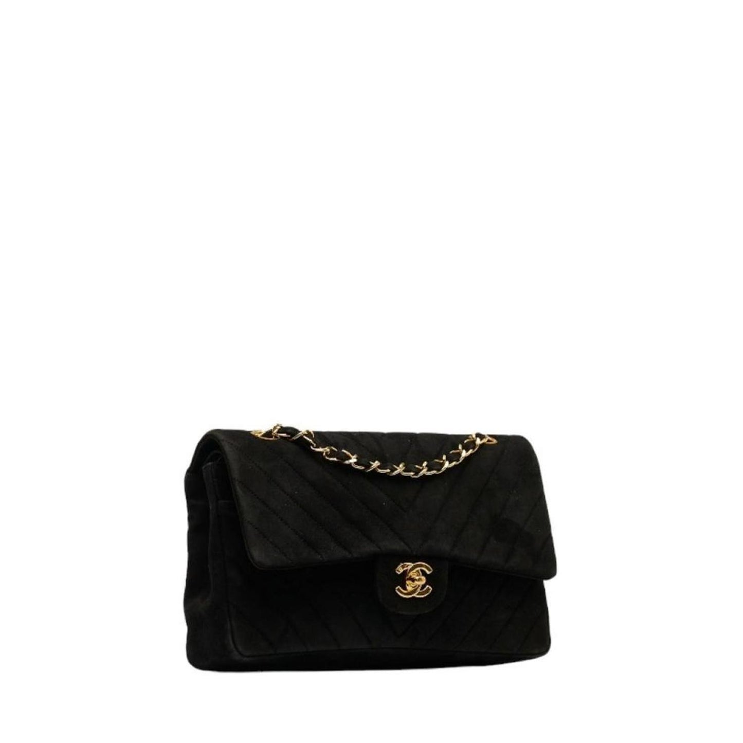 Chanel V-Stich  Suede Shoulder Bag (Pre-Owned)