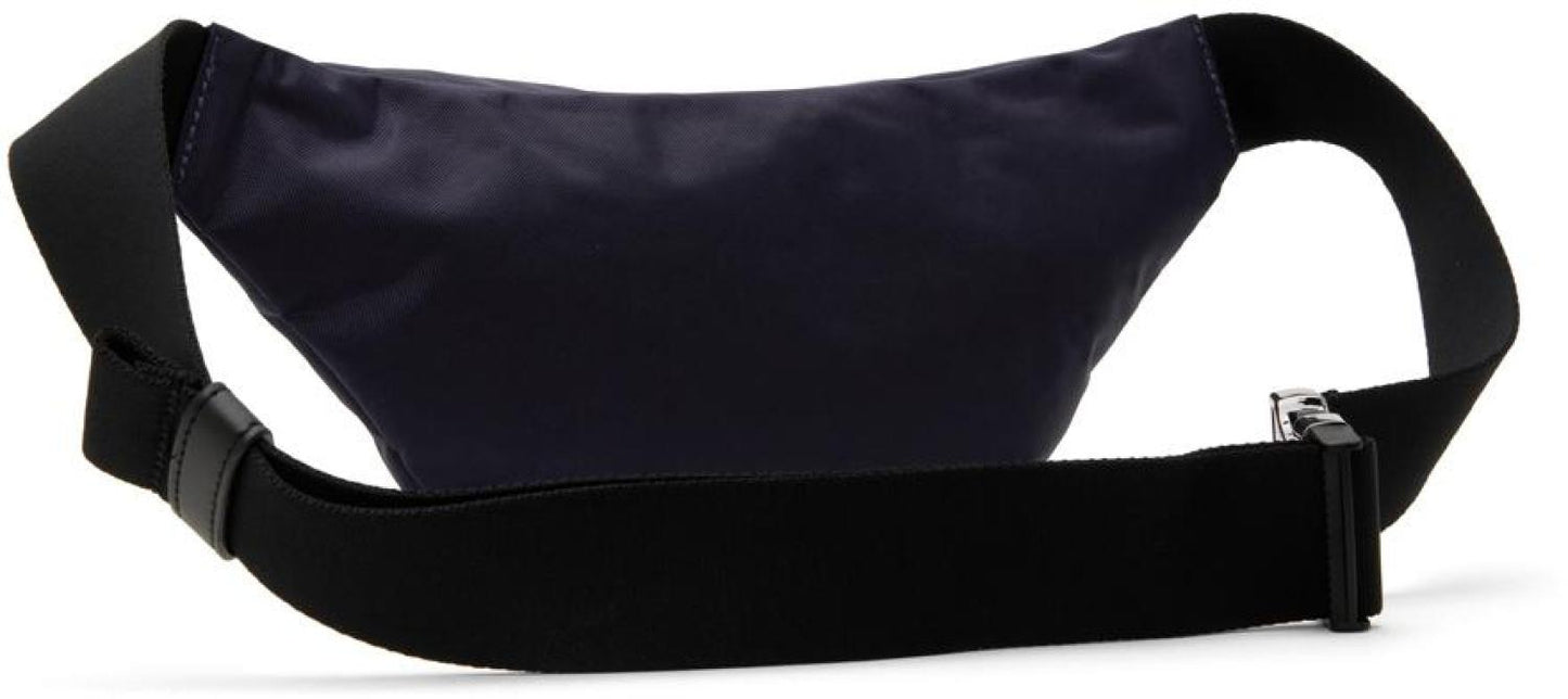 Navy 'The Biker Nylon Belt Bag' Pouch