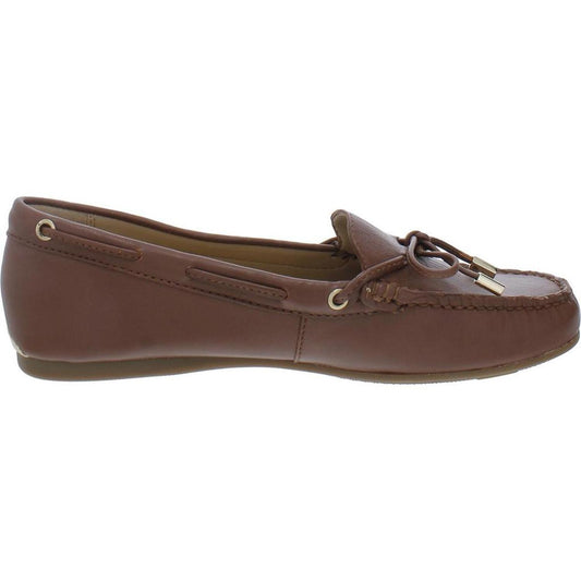 Womens Leather Slip On Loafers