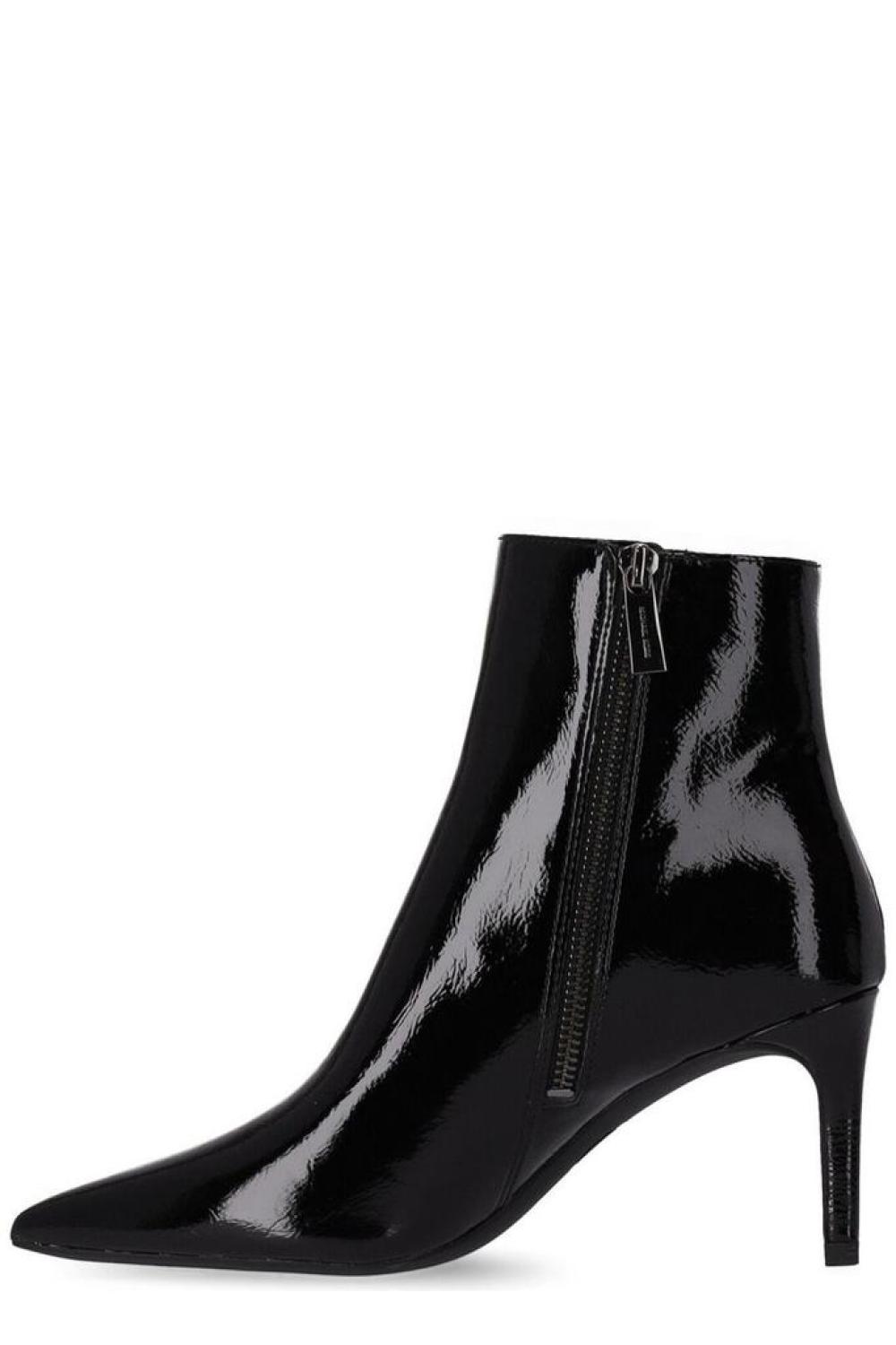 Michael Michael Kors Polished Pointed Toe Ankle Boots