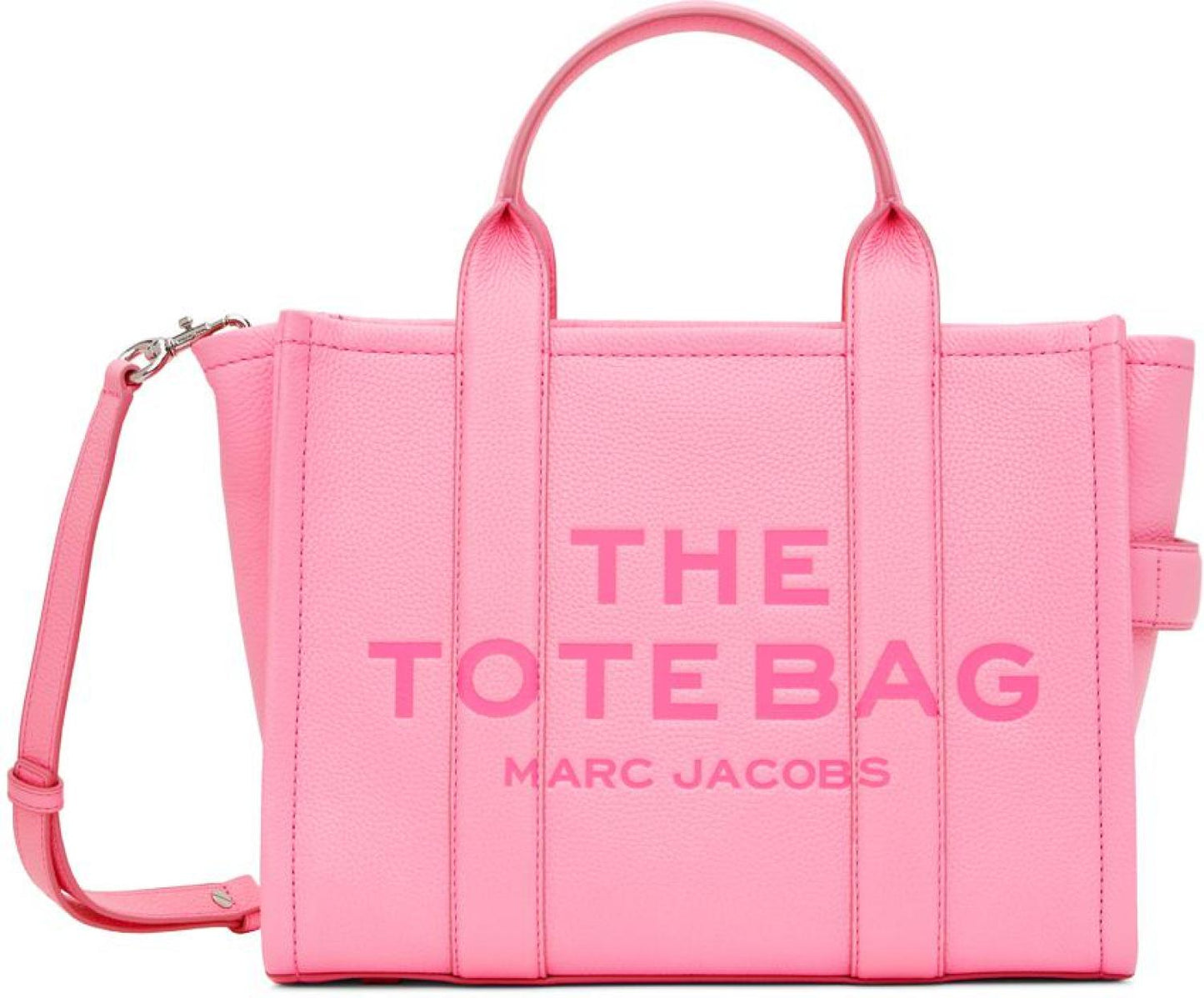 Pink 'The Leather Medium Tote Bag' Tote