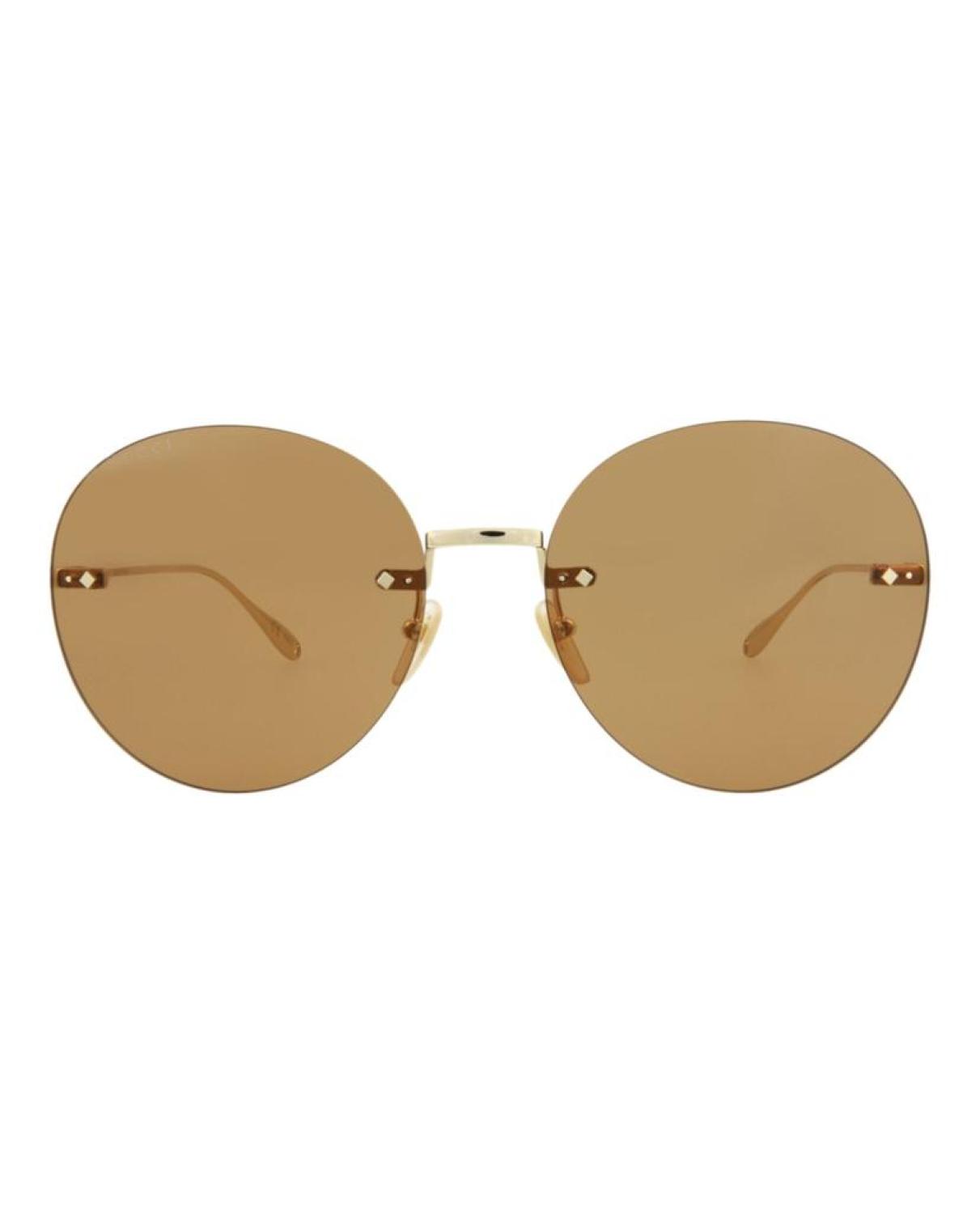 Round-Frame Metal Sunglasses