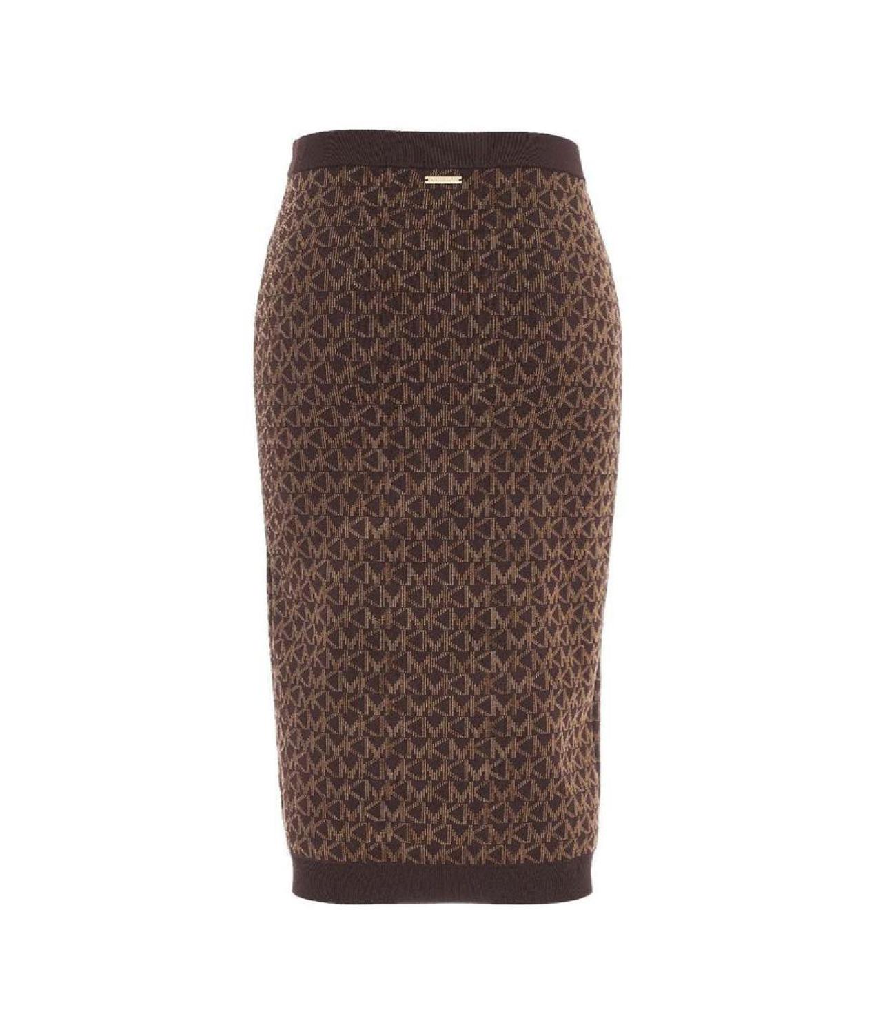 Michael Michael Kors Monogram Printed Pencil Skirt