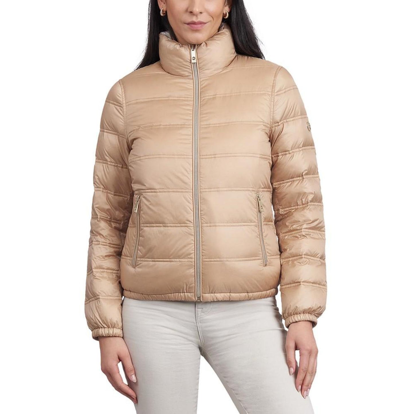 Women's Reversible Shine Down Puffer Coat, Created for Macy's