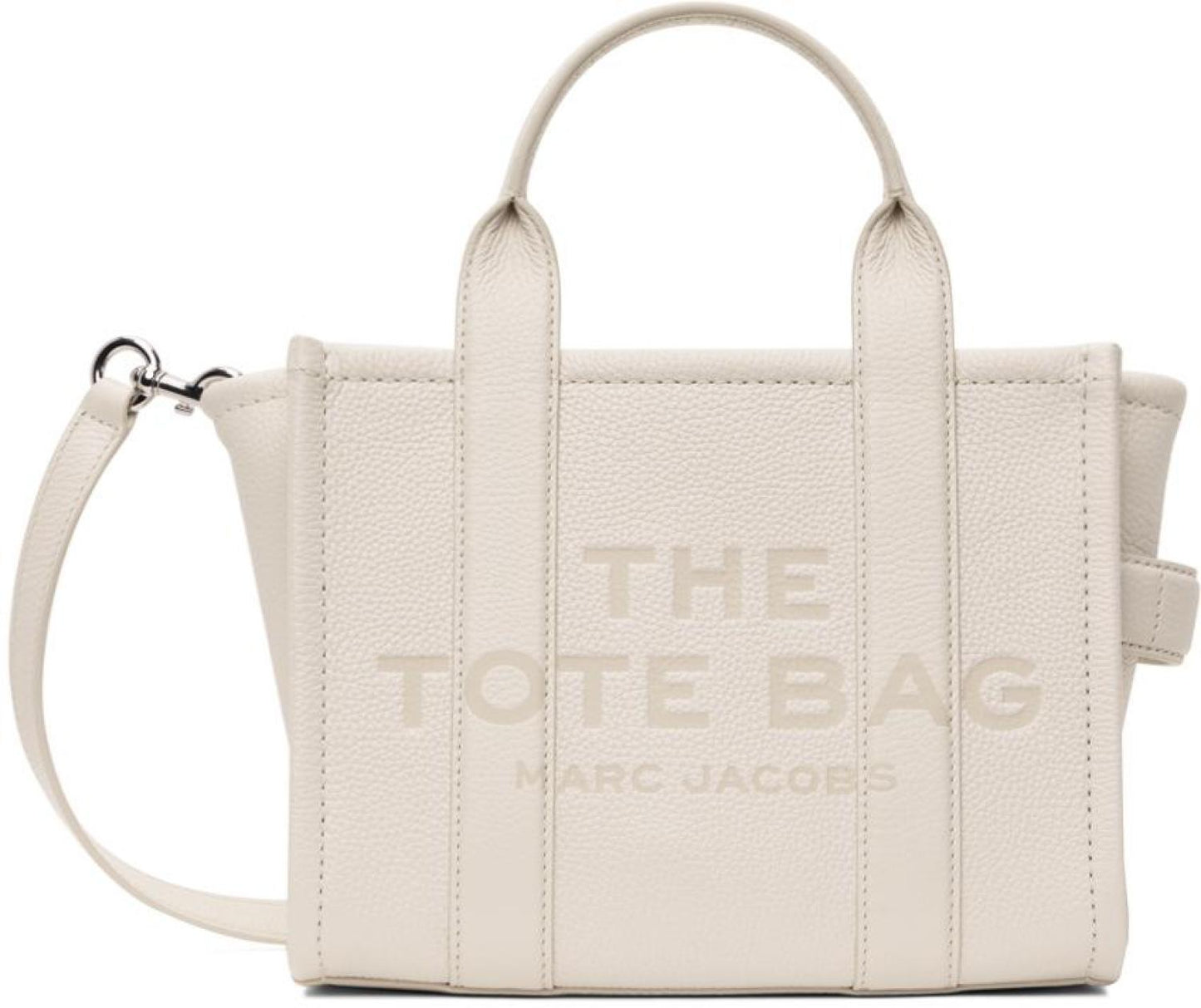 White 'The Leather Small' Tote