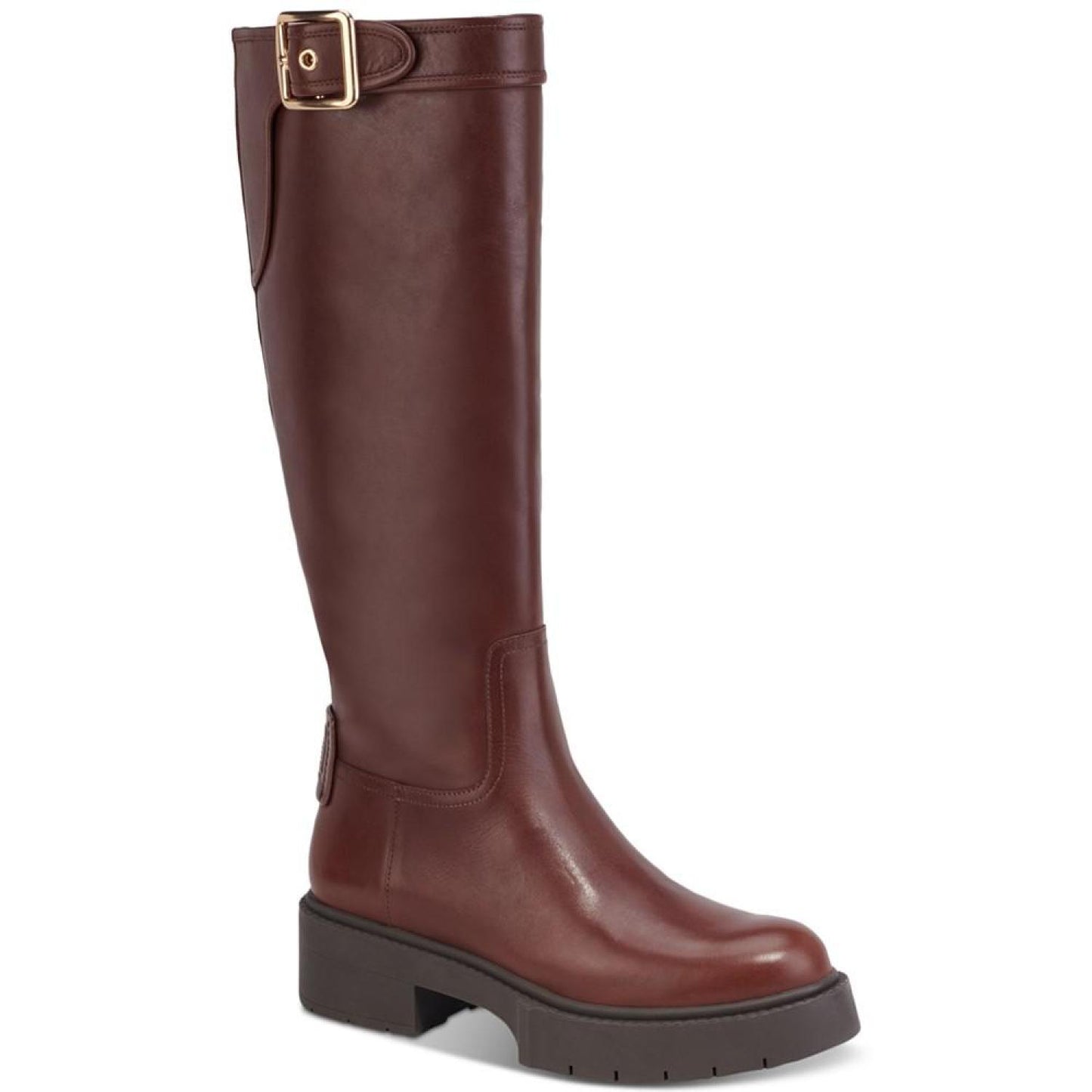 Women's Lilli Buckled-Strap Block-Heel Riding Boots