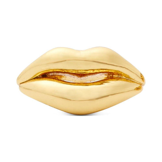 Gold-Tone Lip Mini Stud Earrings