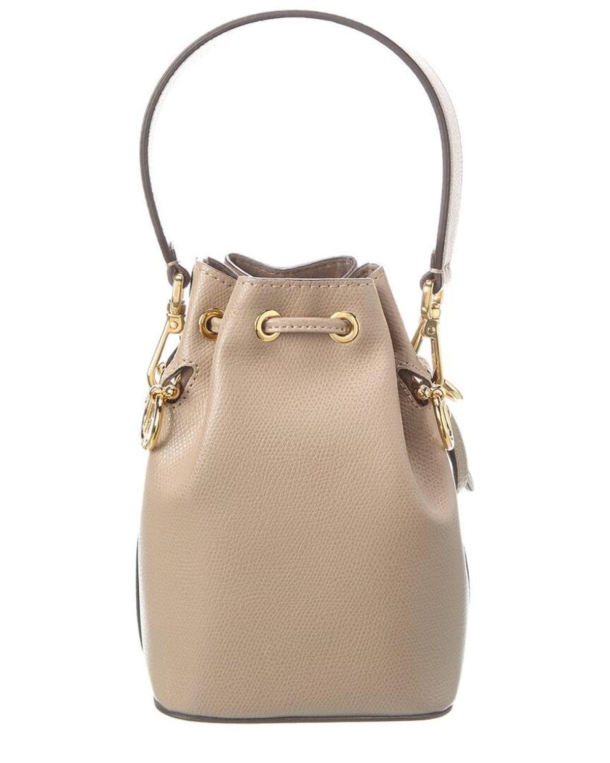 FENDI Mon Tresor Mini Leather Bucket Bag