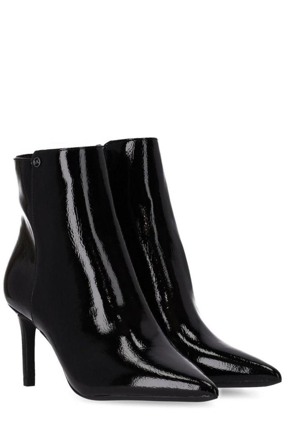 Michael Michael Kors Polished Pointed Toe Ankle Boots