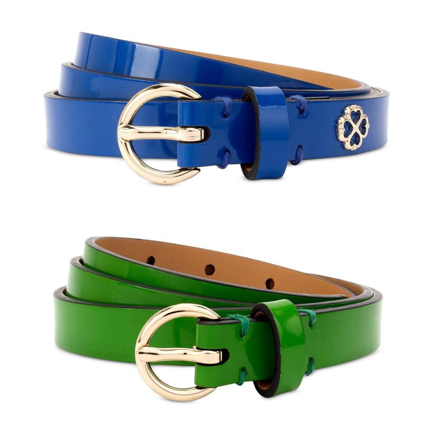 Women's 2-Pc. Patent Leather Belts