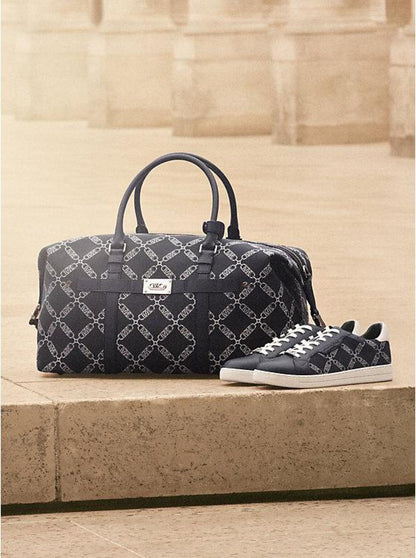 Varick Empire Logo Jacquard Duffel Bag