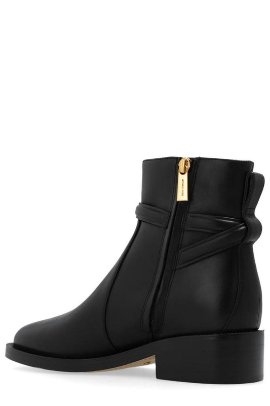 Michael Michael Kors Hamilton Logo Plaque Ankle Boots