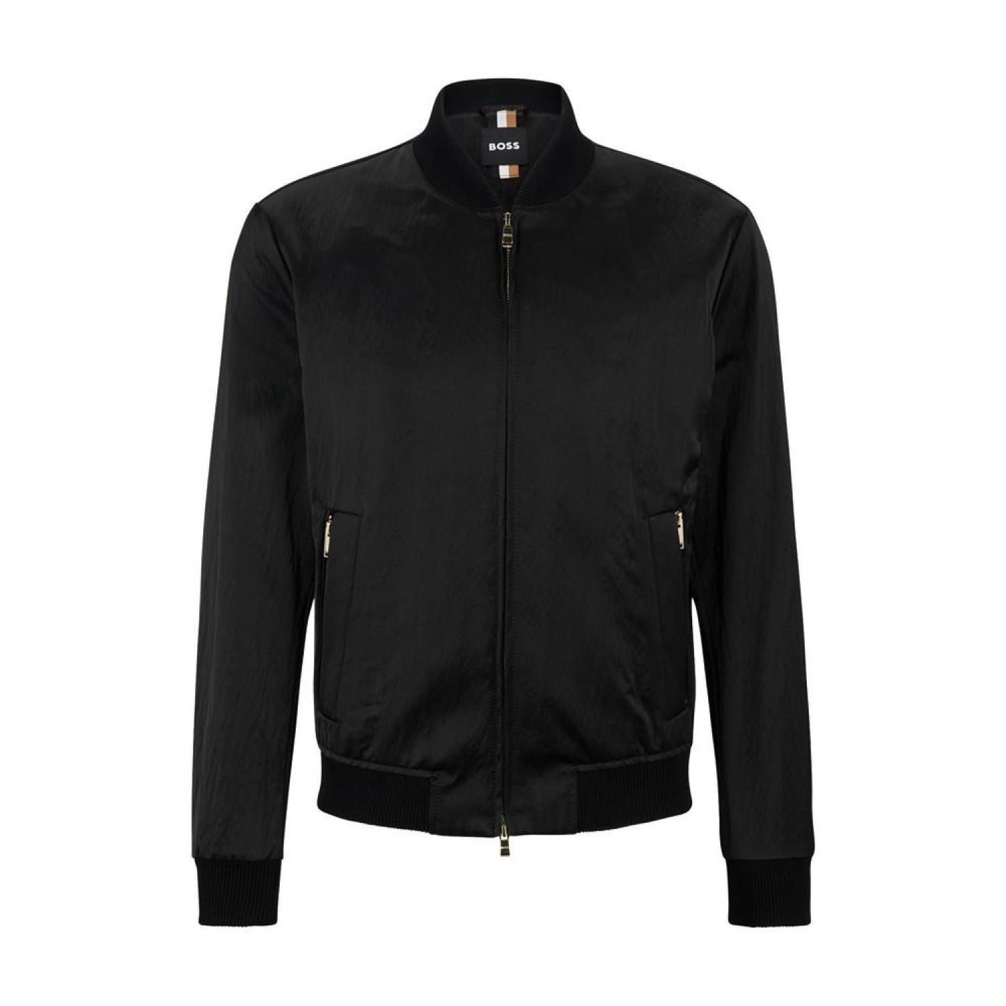 Men's Slim-Fit Zip-Up Soft Satin Jacket