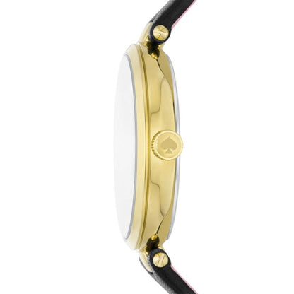 kate spade new york women's holland three-hand, gold-tone stainless steel watch