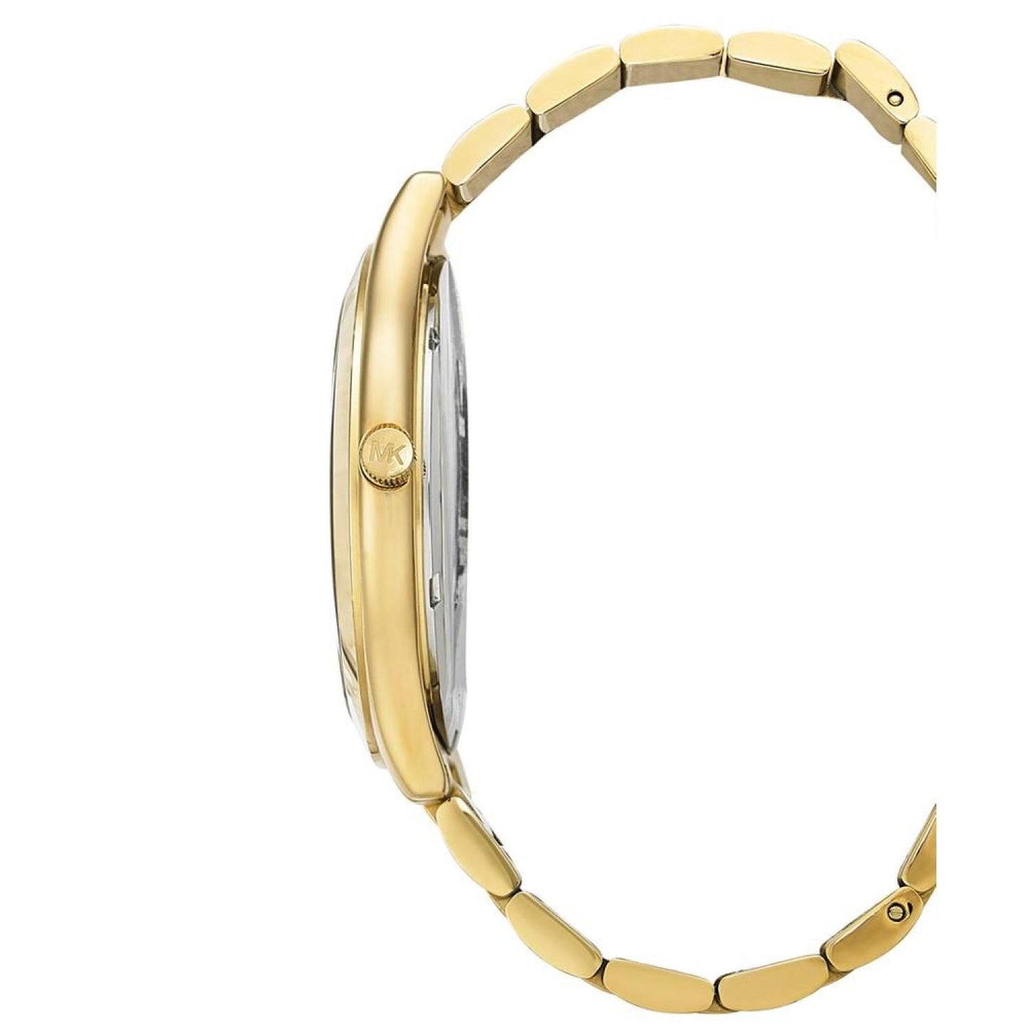 Unisex Slim Runway Ion-Plated Stainless Steel Bracelet Watch