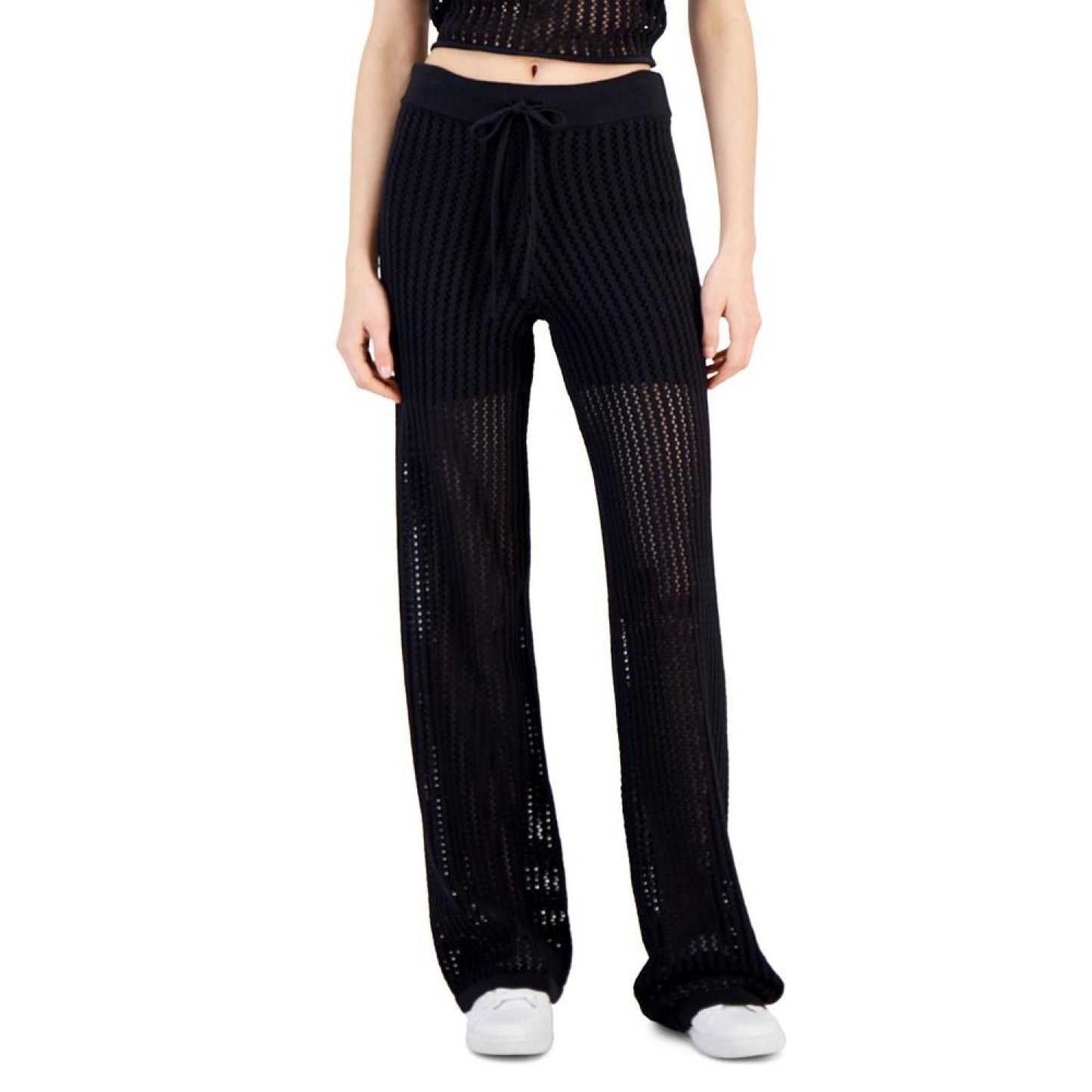 Women's Crochet Straight-Leg Pants