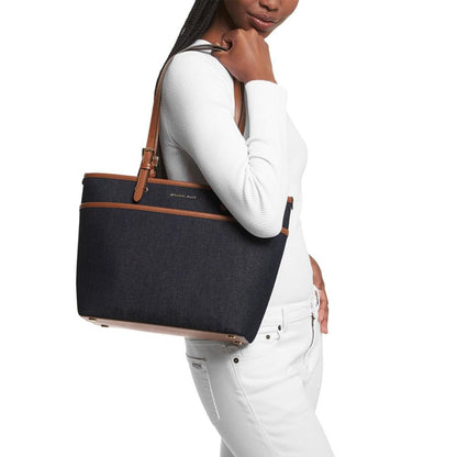 Medium Top Zip Pocket Tote