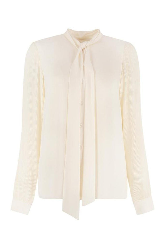 Michael Michael Kors Pussy-Bow Long-Sleeved Blouse