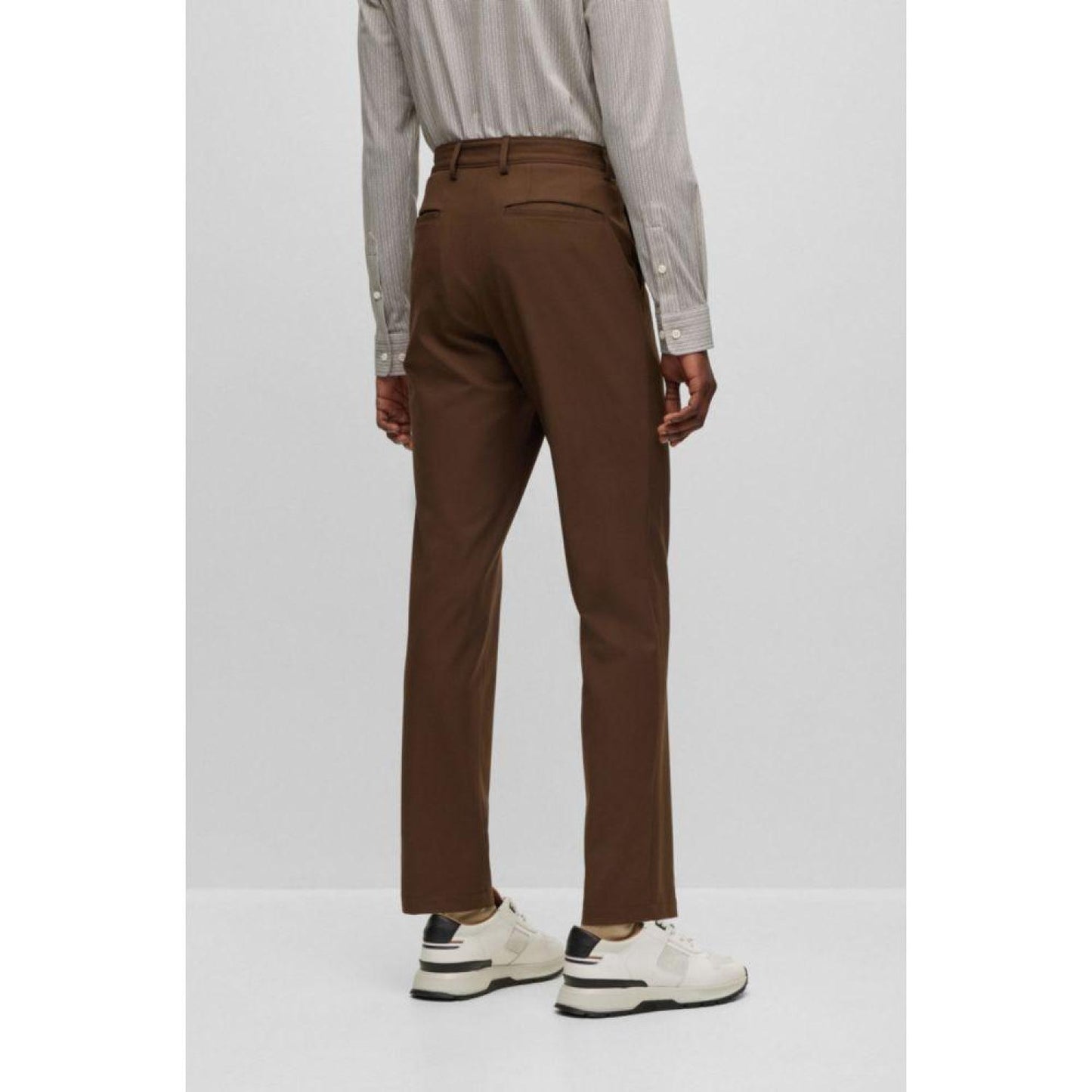 Slim-fit trousers in performance-stretch fabric