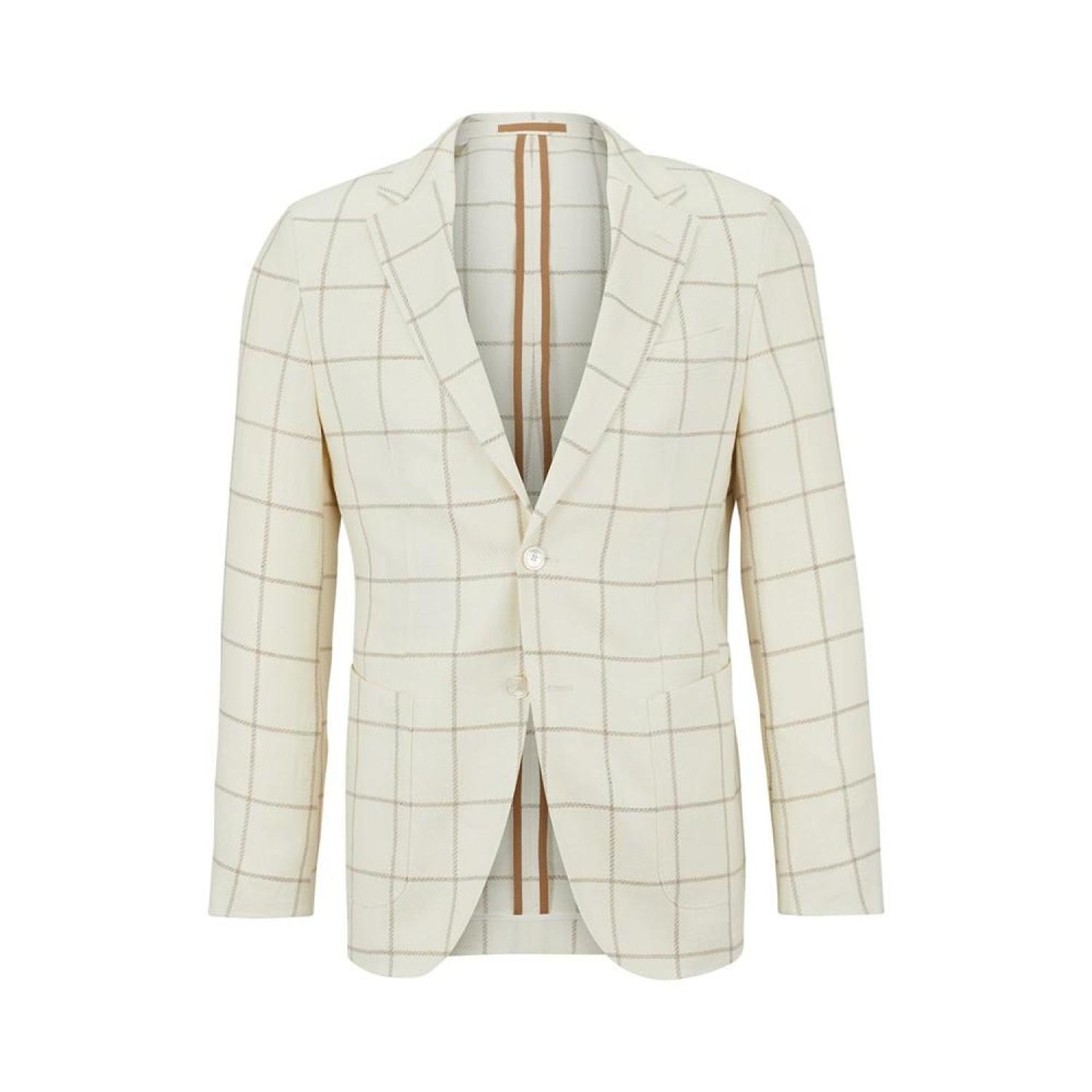 Men's Checked Slim-Fit Jacket