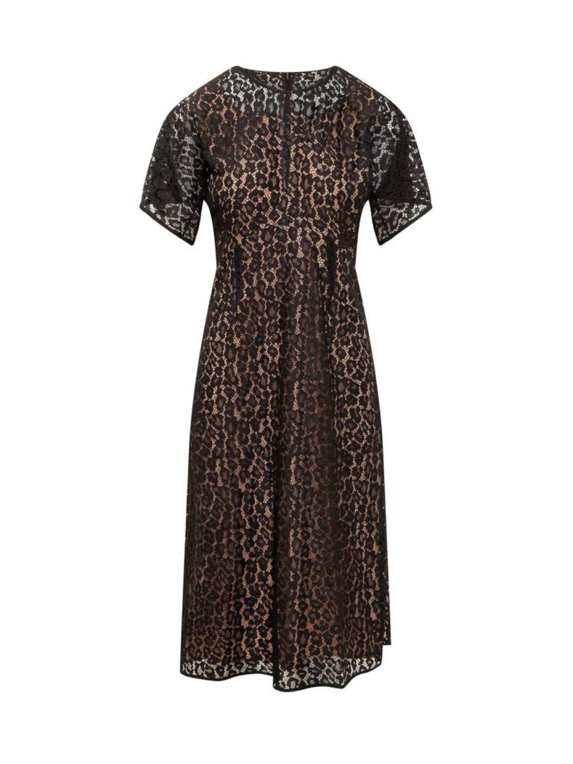 Michael Michael Kors Leopard Corded Lace Midi Dress