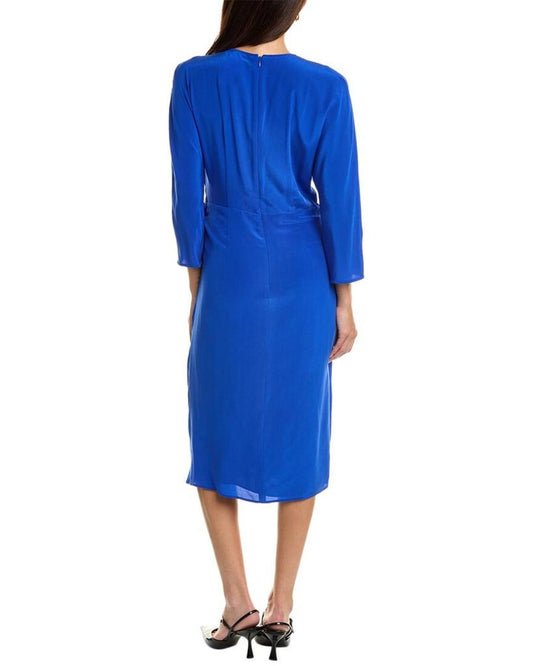 Max Mara Studio Baltico Silk Midi Dress