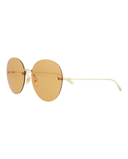 Round-Frame Metal Sunglasses