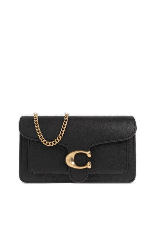 Coach Tabby Logo Plaque Chained Clutch Bag