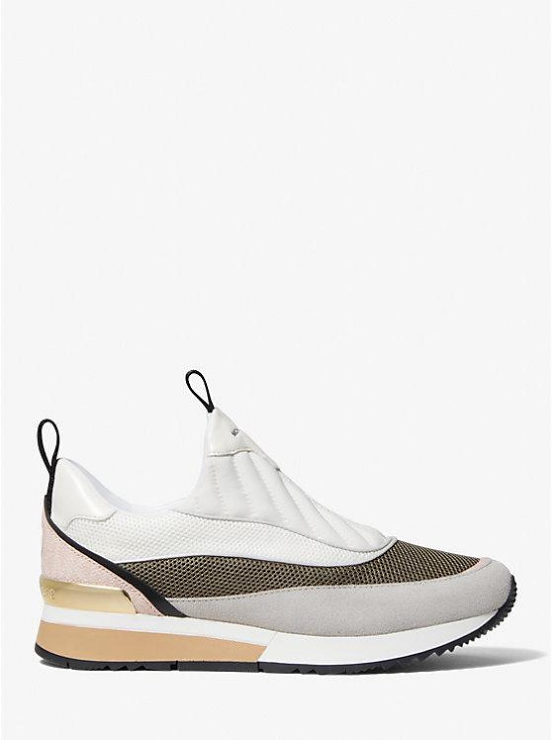 Allie Stride Mixed-Media Slip-On Trainer