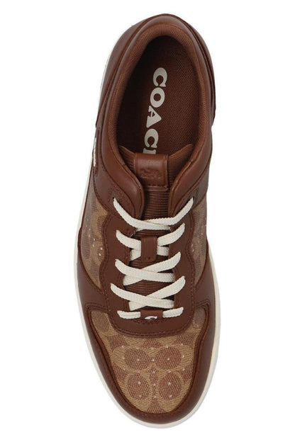 Coach C201 Signature Low-Top Sneakers