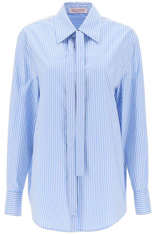 Valentino garavani striped poplin shirt