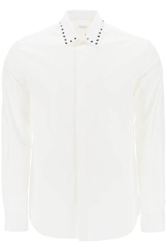 Valentino garavani shirt with rockstud untitled studs