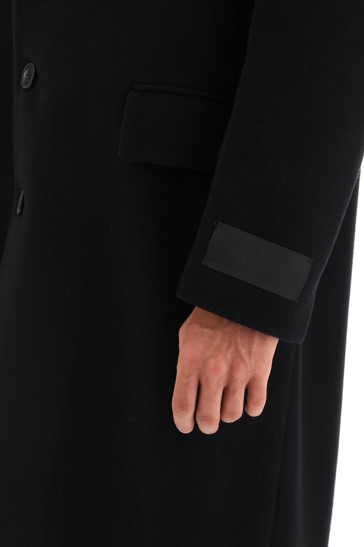 Valentino garavani single-breasted wool coat