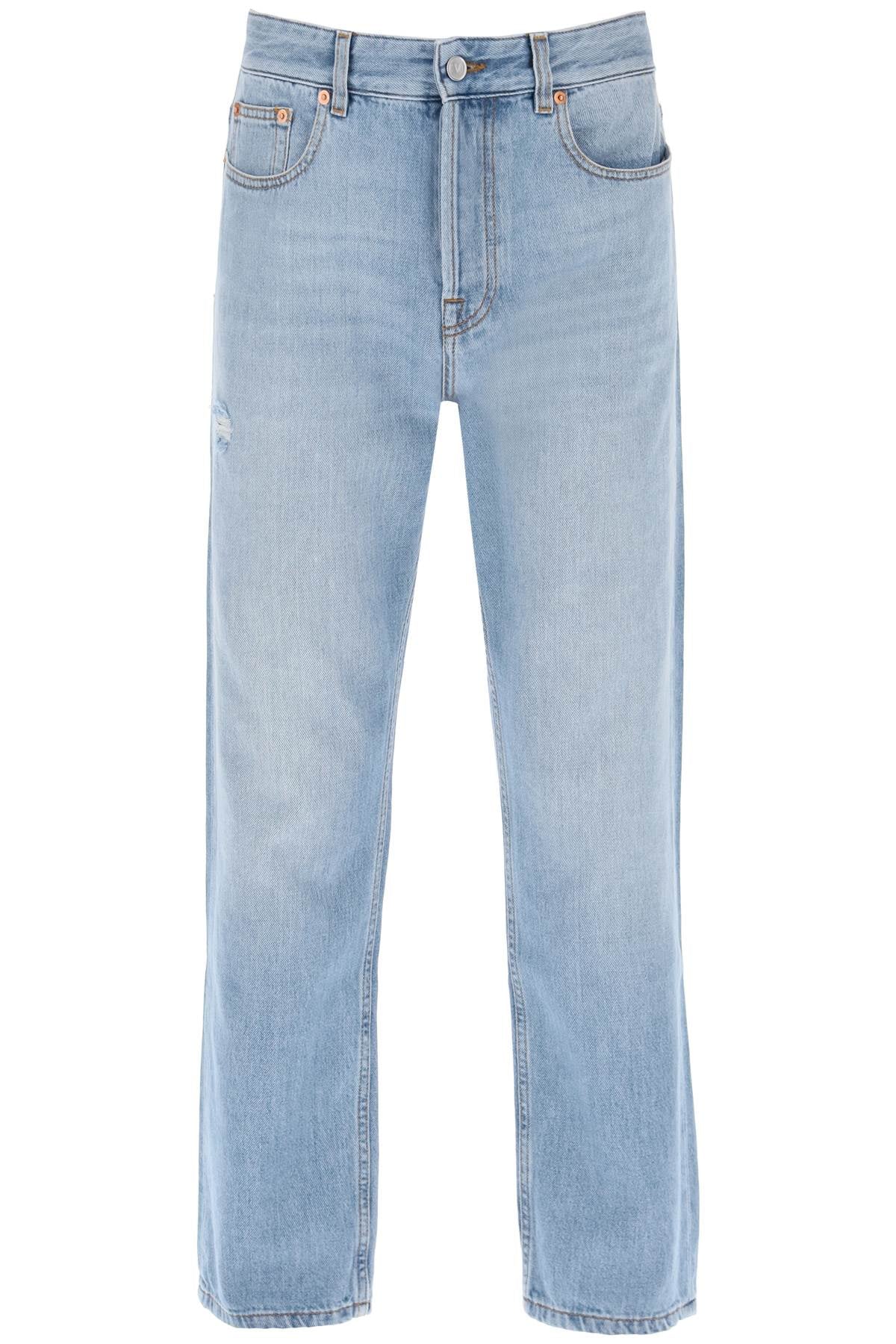 Valentino garavani tapered jeans with medium wash