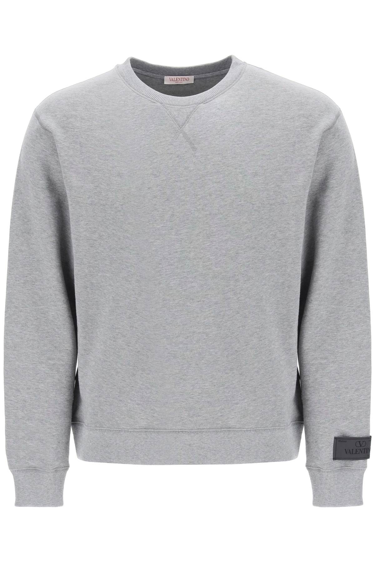 Valentino garavani melange cotton sweatshirt