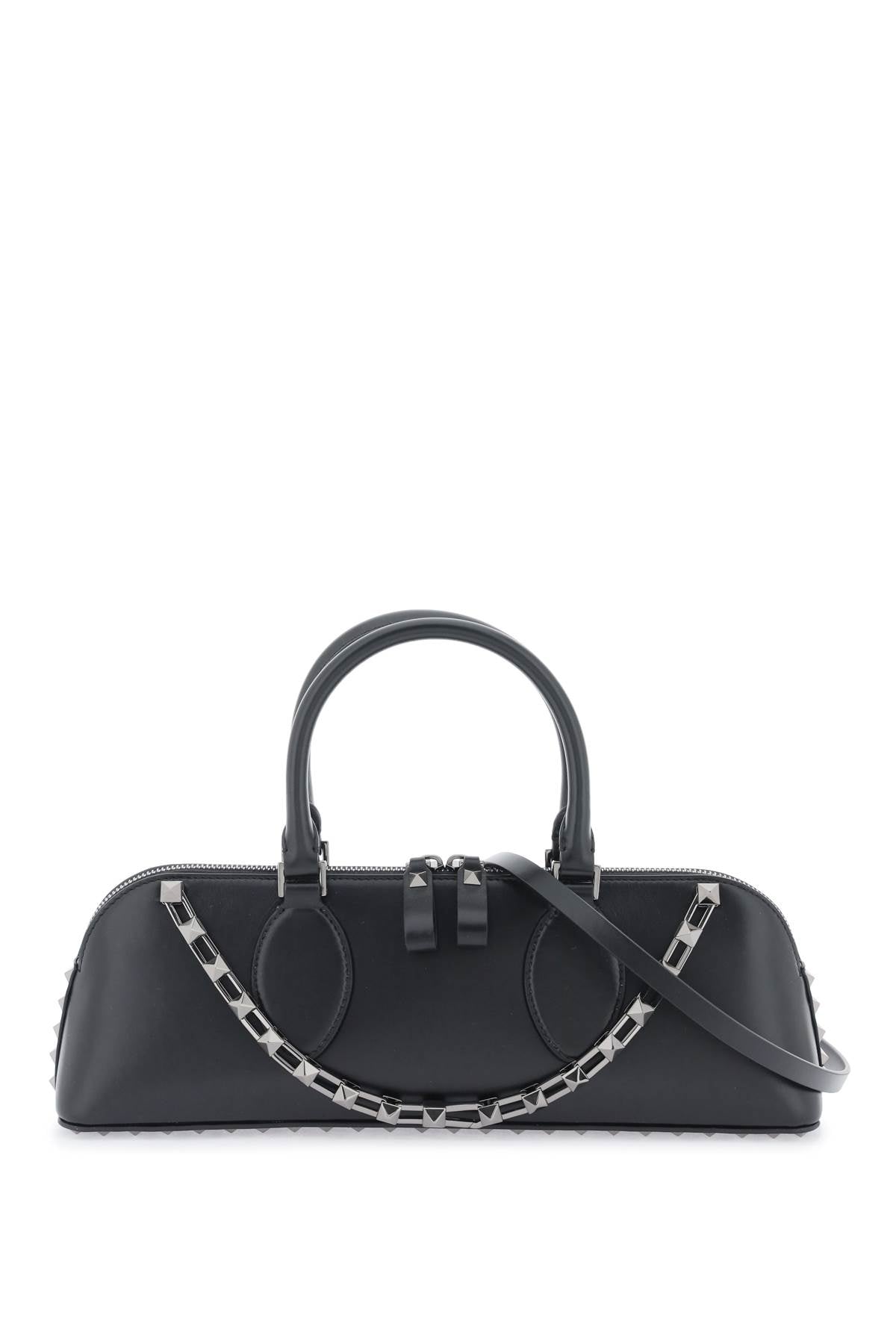 Valentino garavani rockstud e/w leather handbag