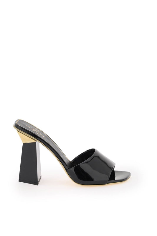 Valentino garavani hyper one stud sandals in patent leather