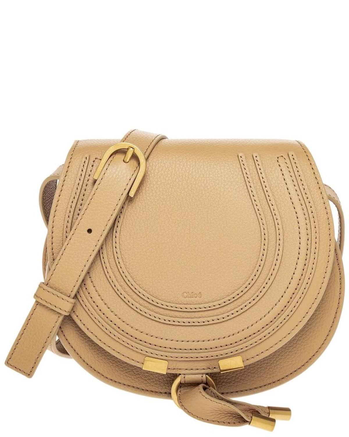 Chloe Marcie Small Leather Saddle Bag