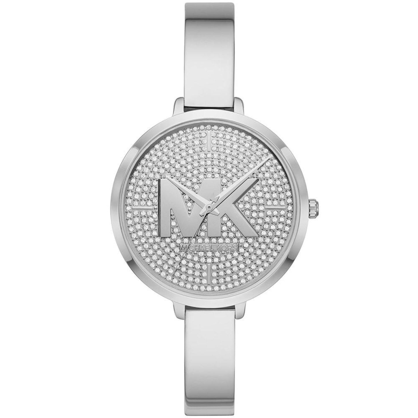 Women's Silver-Tone Half Bangle Bracelet Watch 38mm