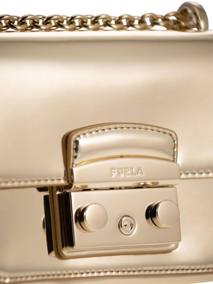 Furla Metropolis Logo Engraved Mini Crossbody Bag