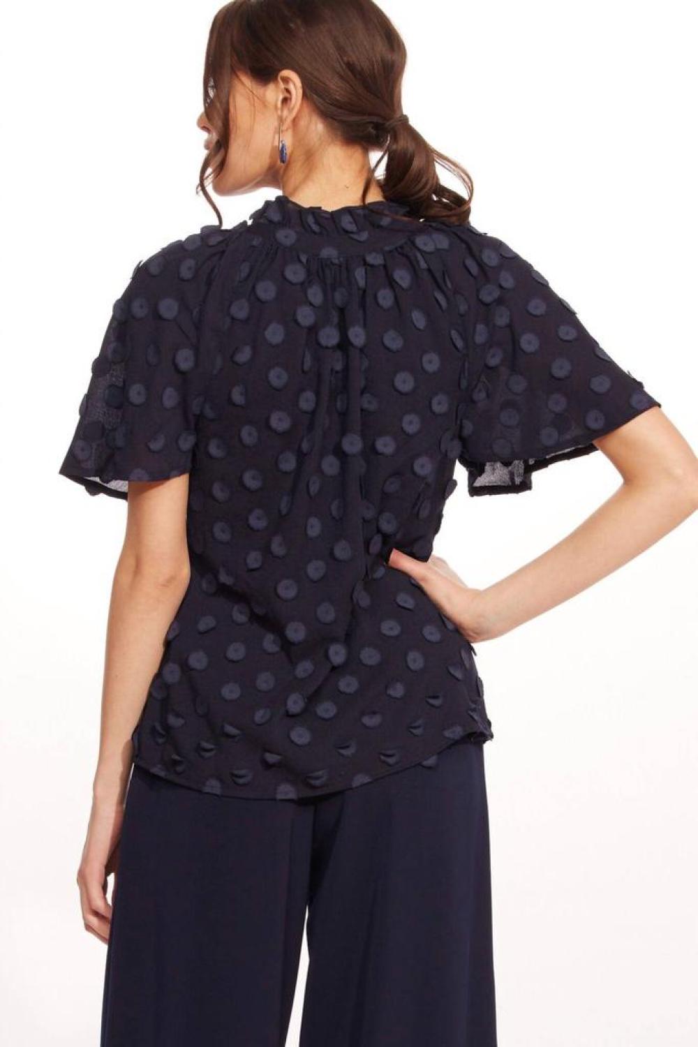 Delani Top In Sapphire Dots