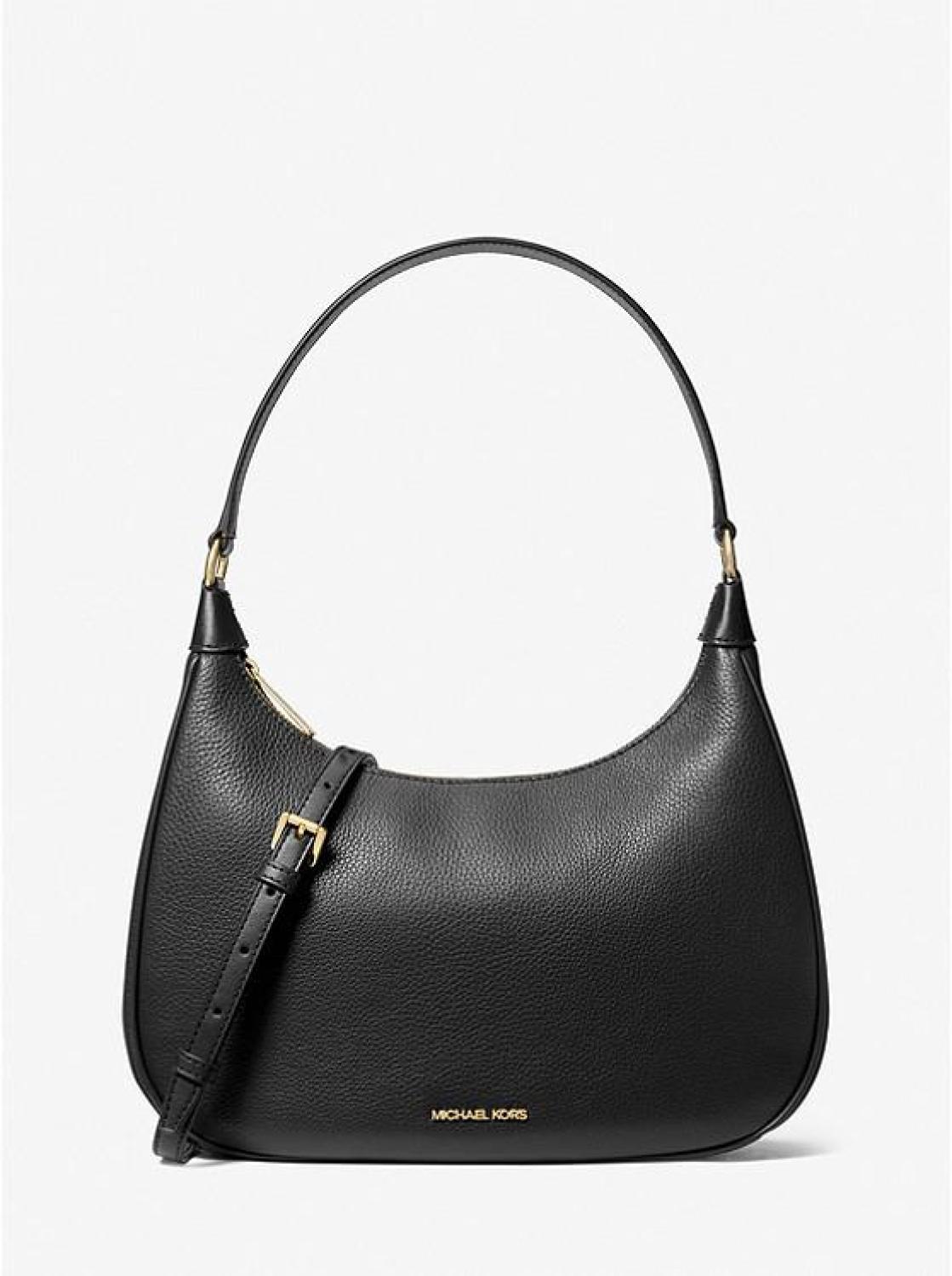 Cora Large Pebbled Leather Shoulder Bag