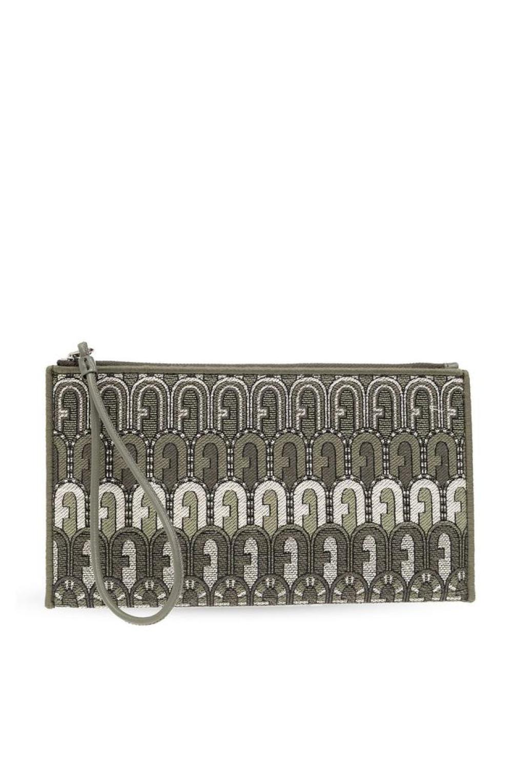 Furla Opportunity Logo Monogram Zipped Clutch Bag